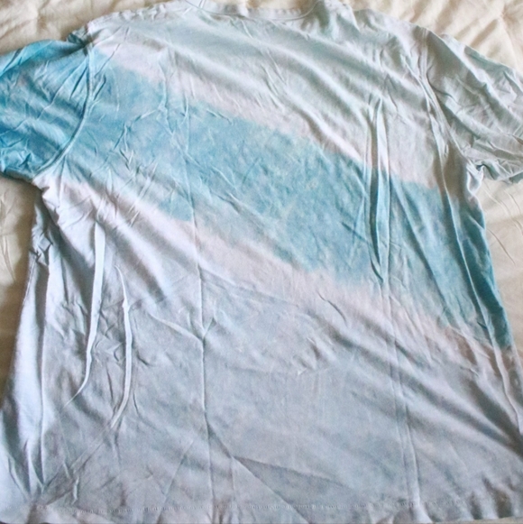 American Eagle Outfitters Light Blue Tie-Dye Tee - Picture 3 of 4